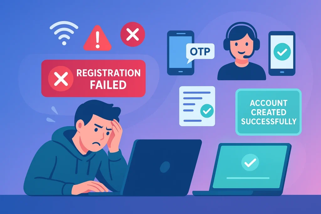 Raja Game Register Issues and fix